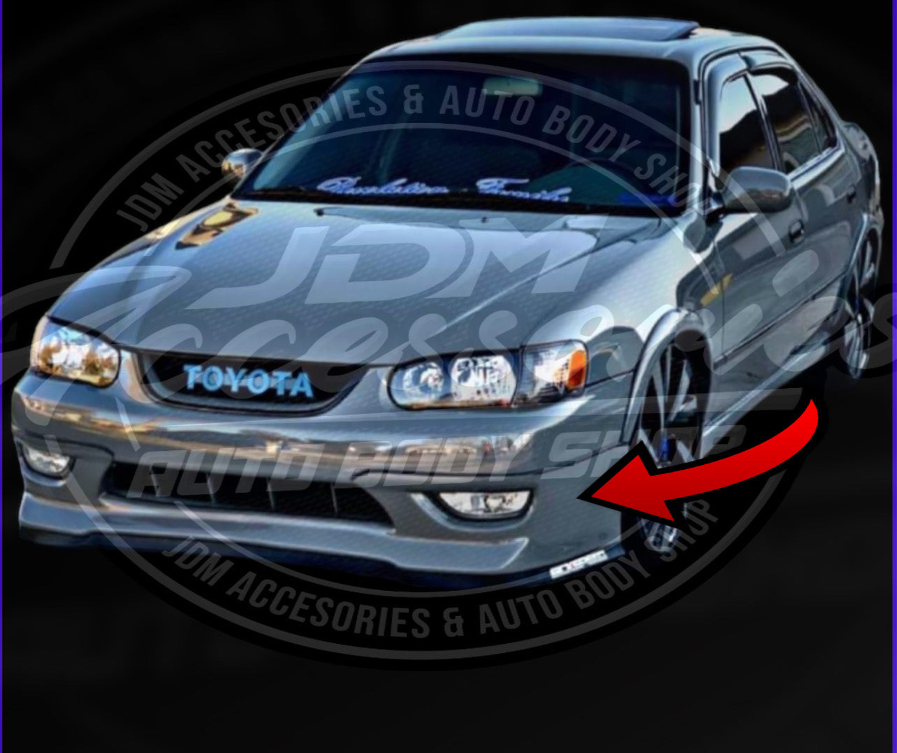 Front Lip Toyota Corolla 1998-2002