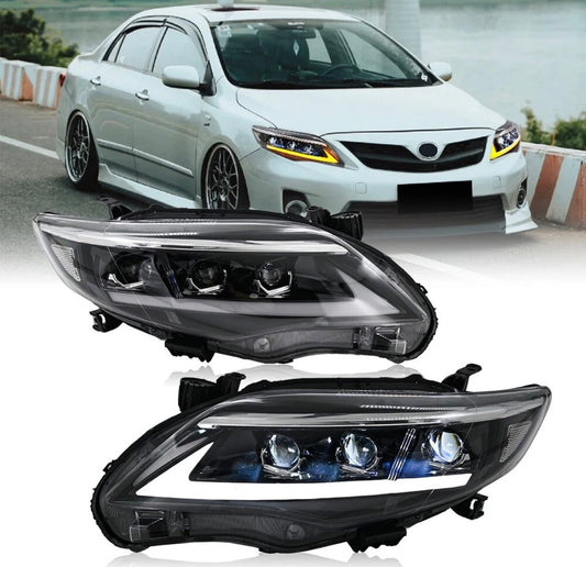 Focos 3 lupas Toyota Corolla 2011-2013